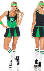 Womens Sexy Boston Celtics Cheerleader Costume